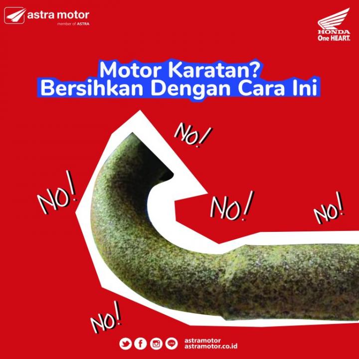 Bersihkan Motor Karatan Dengan Cara Ini!